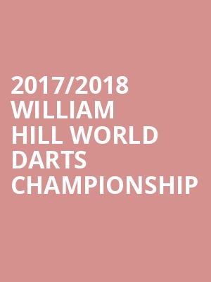 2017/2018 WILLIAM HILL WORLD DARTS CHAMPIONSHIP at Alexandra Palace